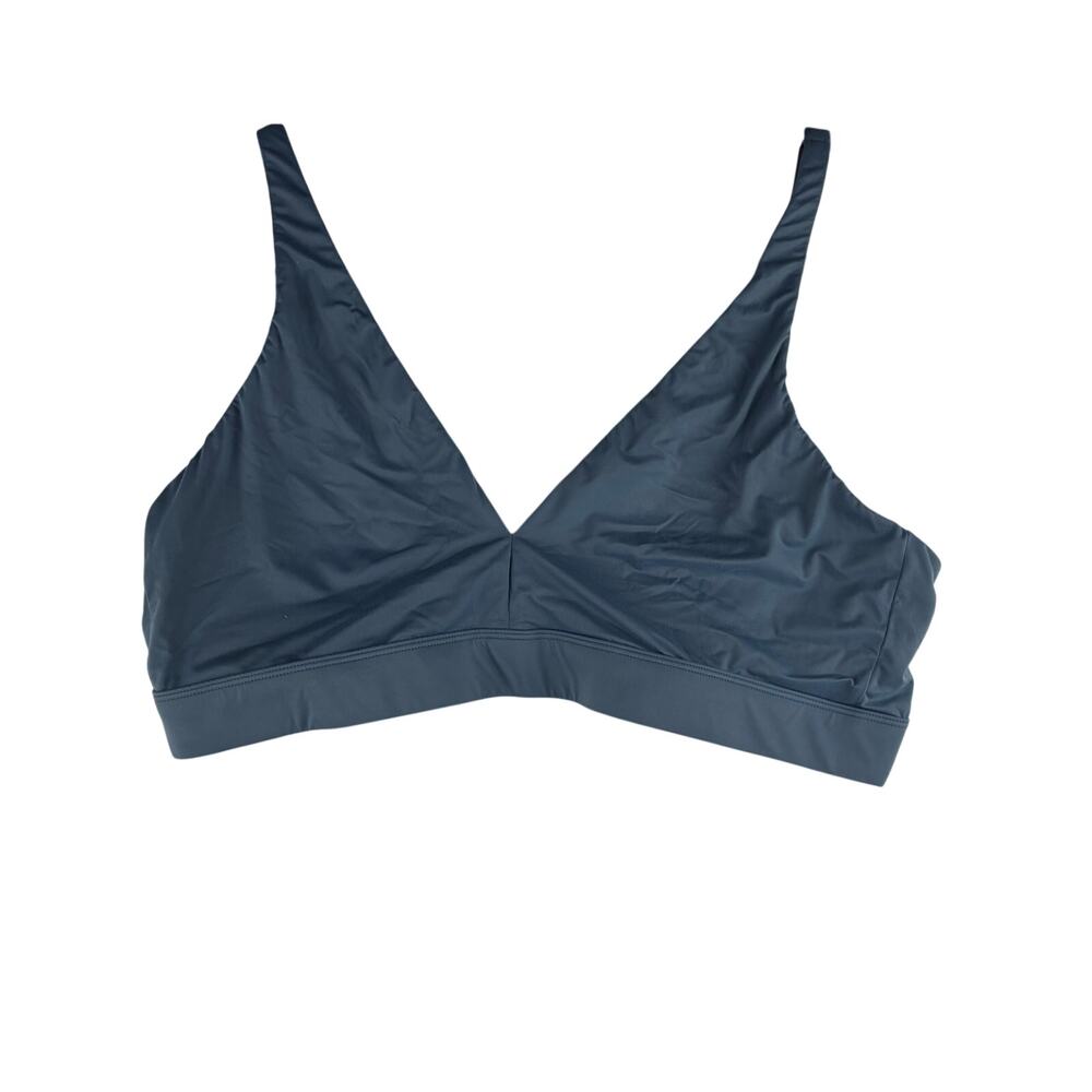 Joyspun Lightweight Bra Women's XXXL 3X Dark Grey Blue Deep V Adjustable